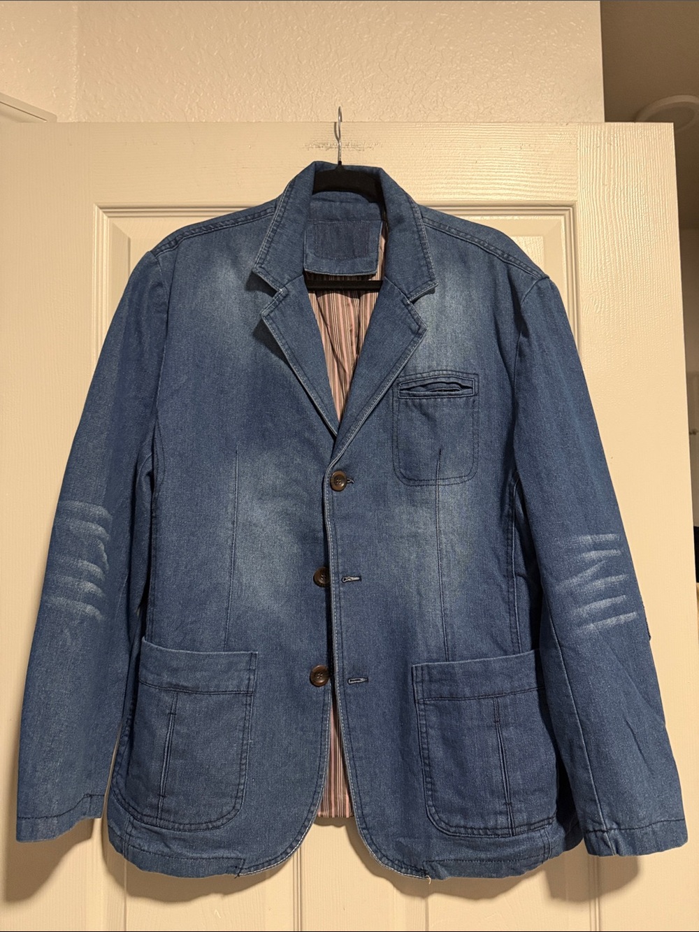 Women Blue Denim Jacket - Lightweight Casual Blazer
